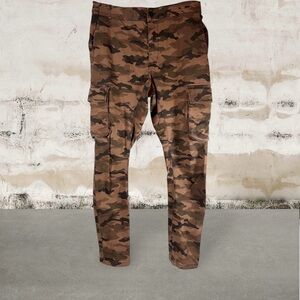 Cotton Divided By H&M Jogger Men's 34x30 Camo Army Cargo Skinny Pants